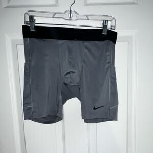 Nike Pro Dri-FIT Tight Fit Men's Athletic Shorts Gray Black Size L FB7958-084